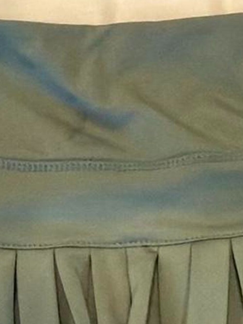 Gold Hinge Pleated Tennis Skirt ~ Size Large ~ Sea Green - Picture 5 of 5